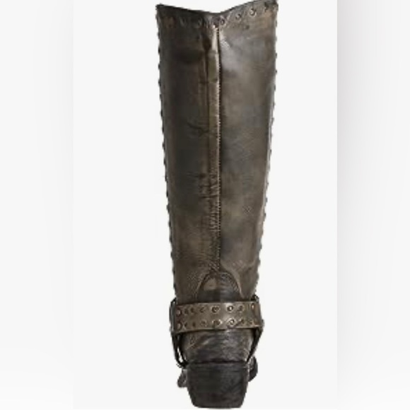 Bronx Linus Studded Tall Harness Leather Riding Boots - Picture 2 of 14